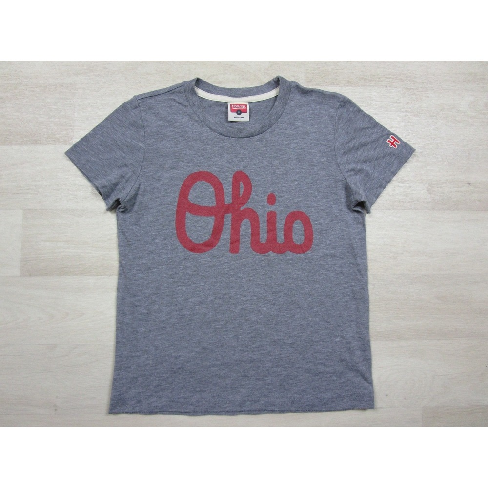 Homage Ohio State University Buckeyes Script Ohio T Shirt‎ Youth Kids Size 8